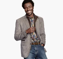 Plush Bibbed Blazer - 04901822-XXL