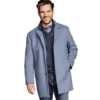 Wool-Blend Car Coat With Bib - 04903158-XXL