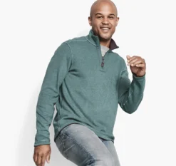 Reversible Solid Quarter-Zip - 07405504-S