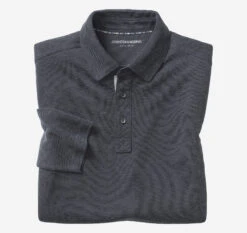 Vintage Slub Long-Sleeve Polo - 07405546-XXL