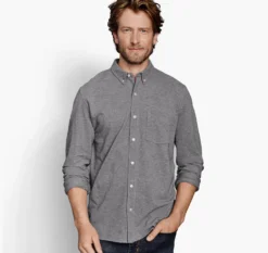 XC Flex® Birdseye Long-Sleeve Knit Shirt - 07405563-S -Johnston Murphy Deals Store 745563 master 2 scaled