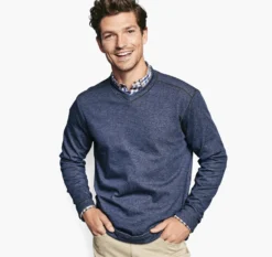 Reversible Long-Sleeve V-Neck - 07406526-S