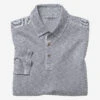 Vintage Slub Long-Sleeve Polo - 07406533-XXL