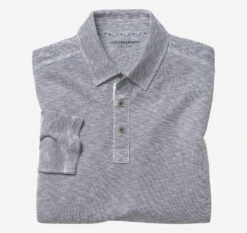 Vintage Slub Long-Sleeve Polo - 07406533-XXL