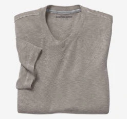 Vintage Slub V-Neck Tee - 07408913-S