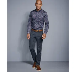 Printed Cotton Shirt - 07409401-XXL -Johnston Murphy Deals Store 749401 master 2 scaled