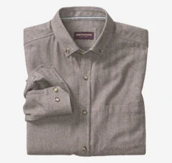 Brushed Heathered Woven Shirts - 07409416-XXL