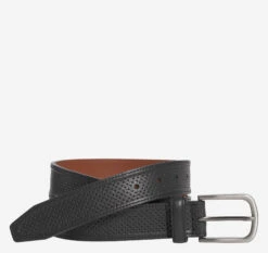 Soft Perforated Leather Belt - 07508075-32