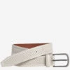 Soft Perforated Leather Belt - 07508079-36
