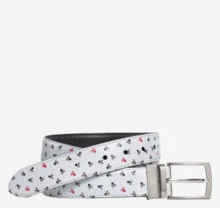 Reversible Printed Leather Belt - 07508091-42